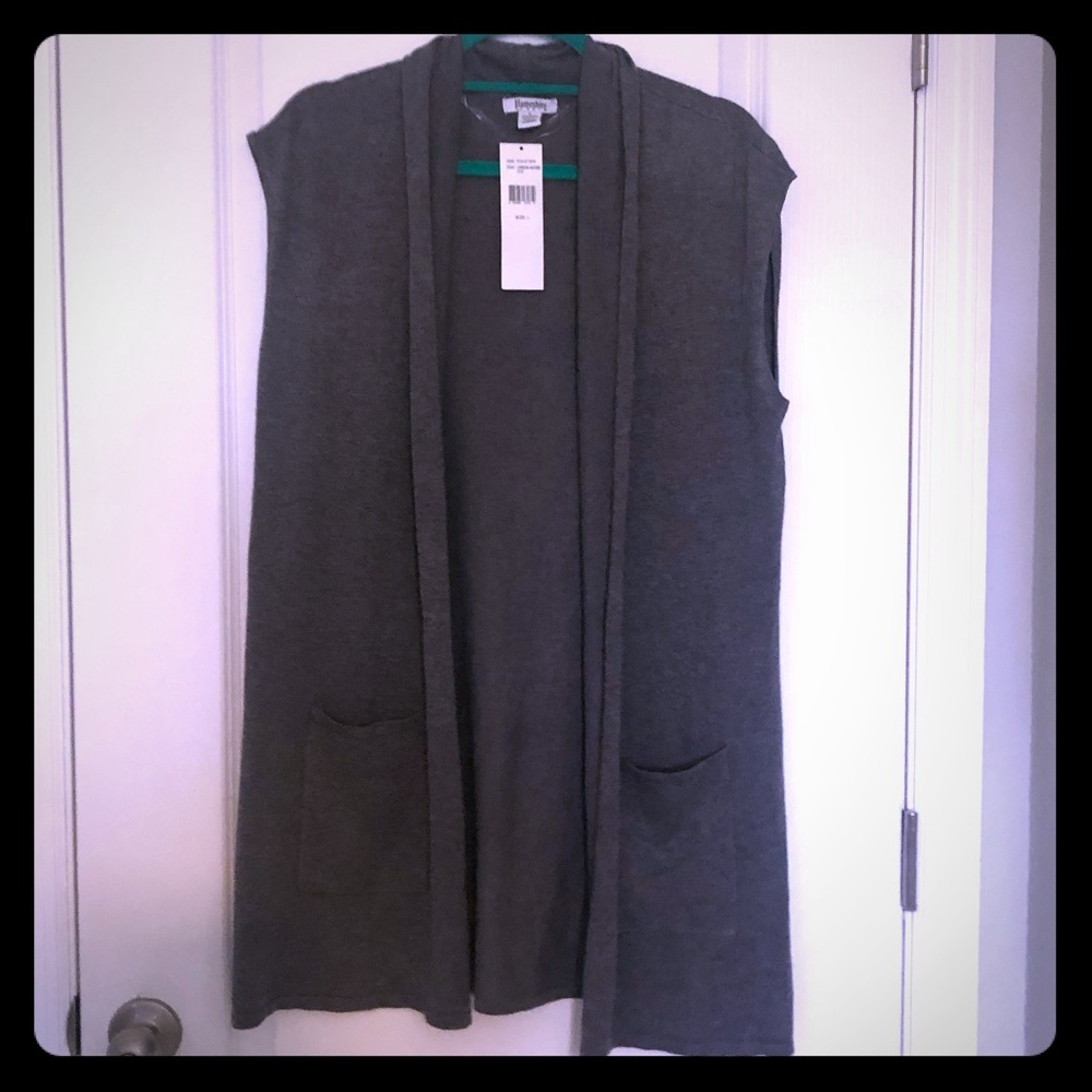 NWT sleeveless cardigan sweater